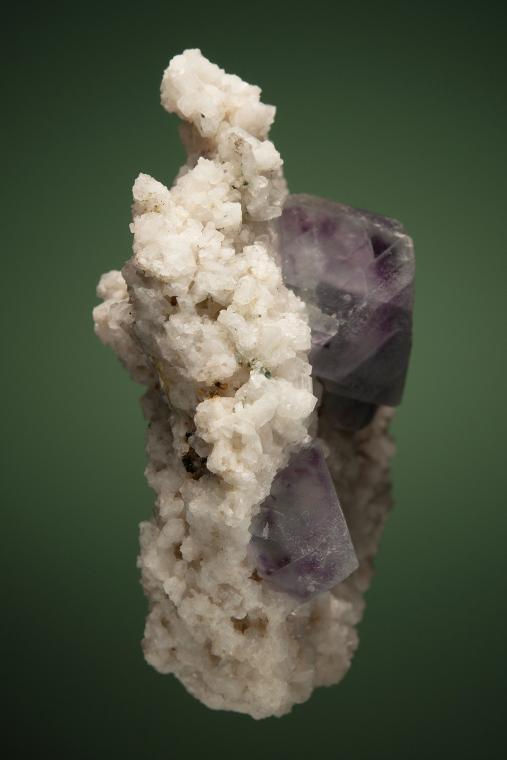 FLUORITE on ALBITE